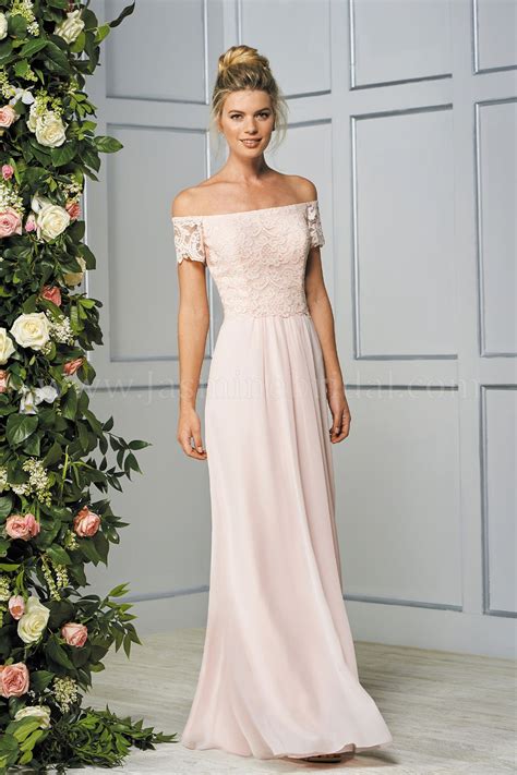 Trendy bridesmaid dresses 2020 from shopluu.com are all tailor made with high quality. B193059 Long Portrait Neckline Lace & Poly Chiffon ...