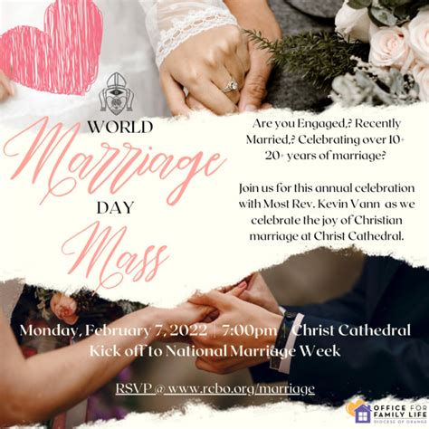 World Marriage Day At Christ Cathedral Rcbo