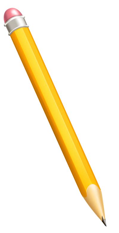 Big Yellow Pencil Vector Graphics Png Transparent Background