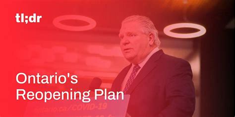 Ontario Step One Of Reopening Plan Will Officially Start This Friday