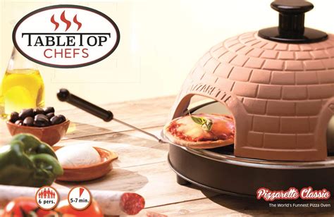 Pizzarette “the World’s Funnest Pizza Oven” 6 Person Model Countertop Pizza Oven Europe