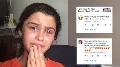Reacting To Mean Comments I Cried Youtube