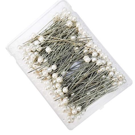 Buy 6mm 25l 144pcs White Round Pearl Headed Pins Corsages Pin
