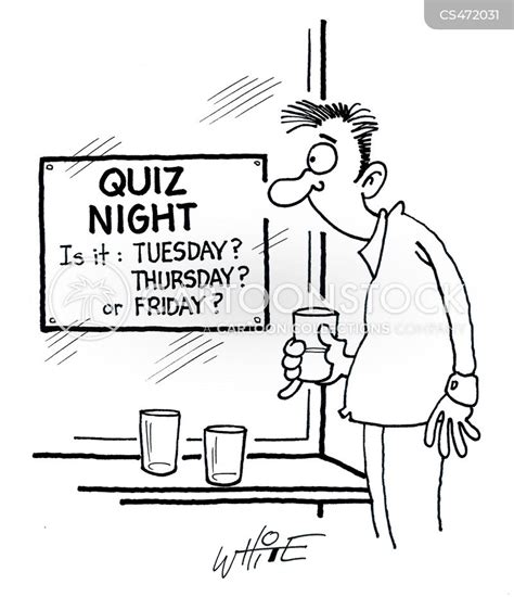 Quiz Night Cartoon