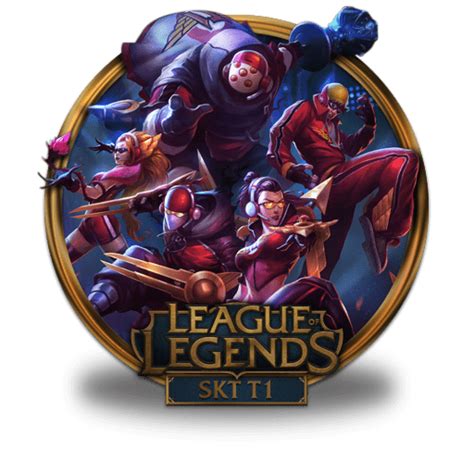 Skt T1 Icon League Of Legends Gold Border Iconpack Fazie69
