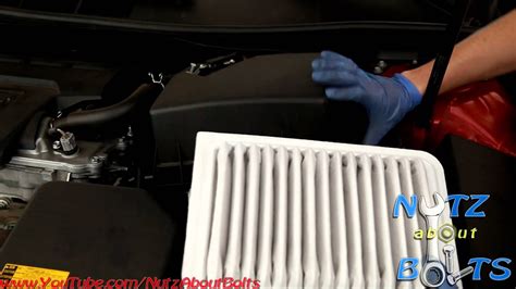 2012-2016 Toyota Camry engine air filter change 