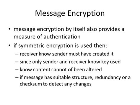Cryptography And Network Security Message Authentication And Hash