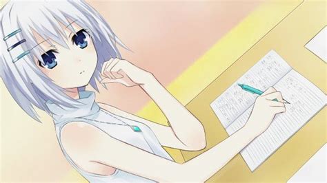 Anime Picture 1280x720 With Date A Live Tobiichi Origami Short Hair Blue Eyes Wide Image Game Cg