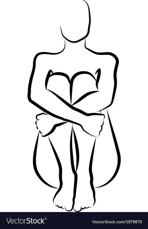 Naked Woman Royalty Free Vector Image Vectorstock