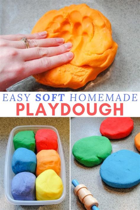 The Easiest Homemade Playdough Recipe {lasts For Months }