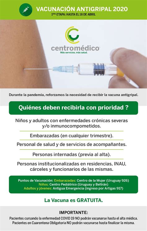 ¿qué te encontrabas haciendo en esta página? Vacunación Antigripal 2020 en Centro Médico de Salto ...