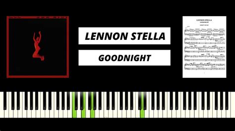 Lennon Stella Goodnight Piano Tutorial And Cover Youtube