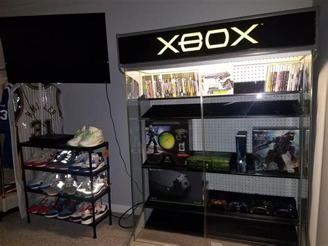 Og Xbox Store Display Cabinet With My Xbox Collection Inside Rgaming