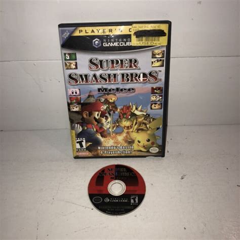 Nintendo Gamecube Super Smash Bros Melee Game Disc And Case Fun Tested