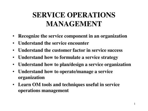 The role of operations strategybusiness/functional strategyoperations strategy. PPT - SERVICE OPERATIONS MANAGEMENT PowerPoint ...