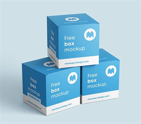 Download This Free Square Box Packaging Mockup Designhooks