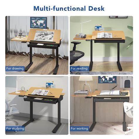 Buy Flexispot Comhar Adjustable Drafting Table Electric Standing Desk