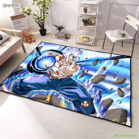 Dragon Ball Z Goku Ultra Instinct Perfect Final Kamehameha Rug Carpet