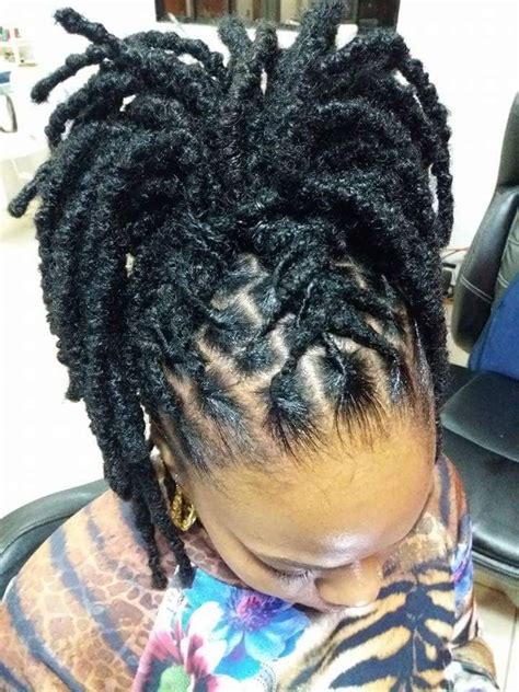 love this loc updo naturalhairstyles natural hair styles locs hairstyles dreadlock