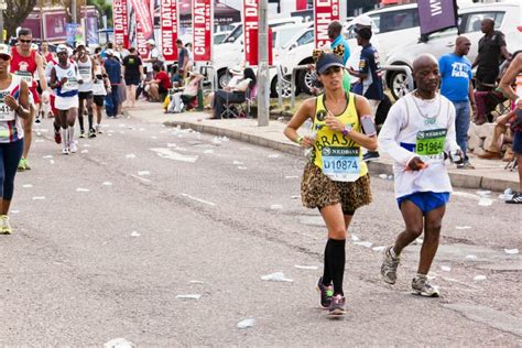 Brazilian Female Runner At Comrades Ultra Marathon Editorial