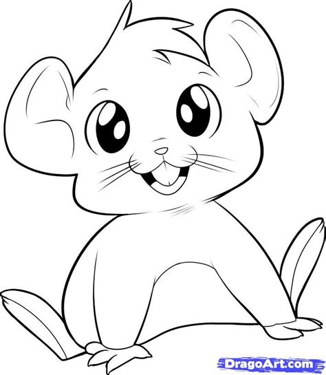 Cute Mouse Coloring Coloring Pages