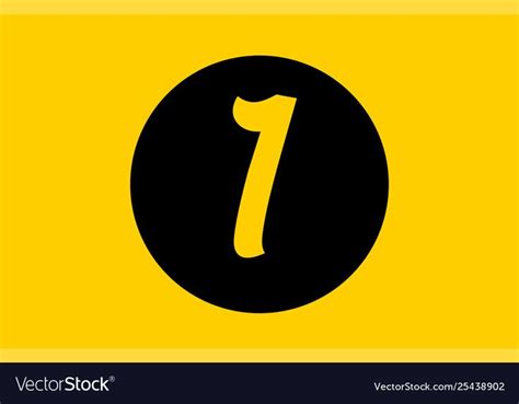 Yellow Number 1 Logo Icon Design With Black Circle Affiliate Logo