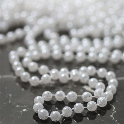 White Fused String Pearl Beads Basic Craft Supplies Craft Supplies