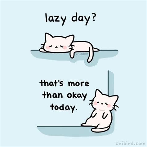 You Can Have A Lazy Day 💛 Lazy Cat Grants It To You Without Any Guilt