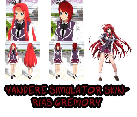 Yandere Simulator Rias Gremory Skin By Imaginaryalchemist On Deviantart
