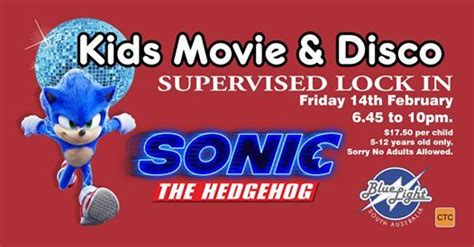 Kids Movie And Disco Sonic The Hedgehog Ctc Wallis Cinemas Noarlunga