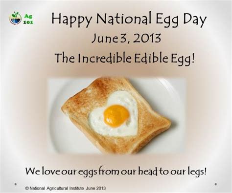 National Egg Day Incredible Edibles Edible Food Food Lessons