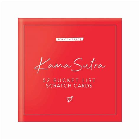 Kama Sutra Bucket List Scratch Cards By T Republic I Passionfruit