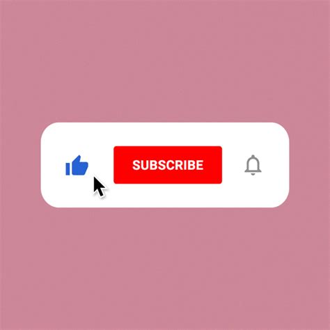 Animated Youtube Subscribe Button Overlay For Intro Videos Etsy