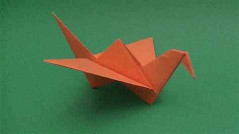 Como Hacer Un Pajaro Origami Muy Facil Youtube