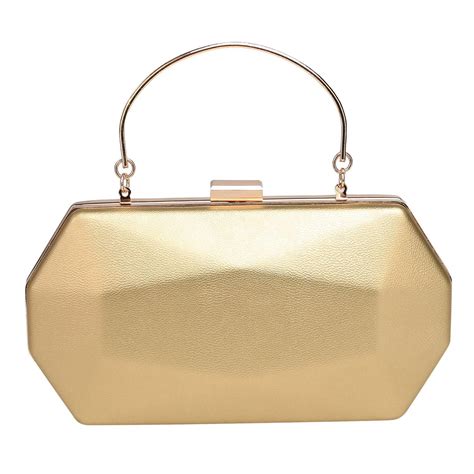 Gold Solid Chain Bag Strap Clutch Bag Evening Clutch Bag Chain Strap