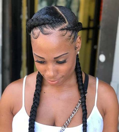 23 Stylish Ways To Wear 2 Feed In Braids Stayglam Cornrows Natural