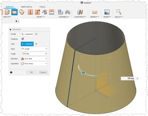 Creation Conical Sheet Metal Components In Autodesk Fusion 360