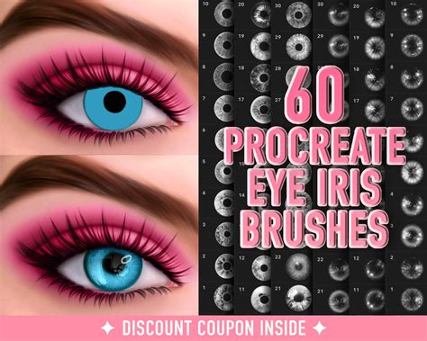 Procreate Eye Stamp Brushes Procreate Eyes Iris Procreate Etsy