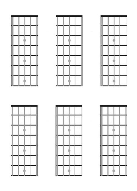String Bass Guitar Fretboard Chart