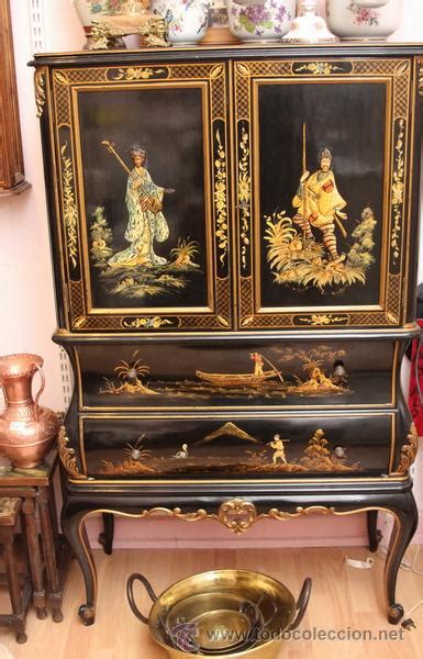 Magnifico aparador, con amplios cajones y espacio entre baldas. mueble bar chino lacado original con detalles e - Comprar Aparadores Antiguos en todocoleccion ...