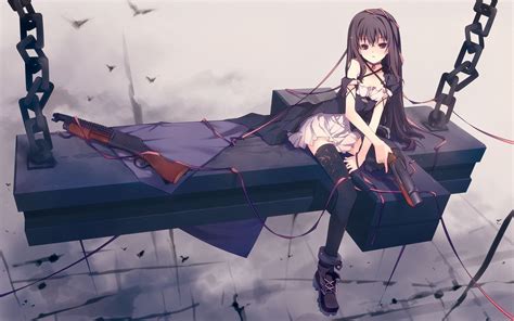 Suicidal Blooded Anime Girl Wallpapers Wallpaper Cave