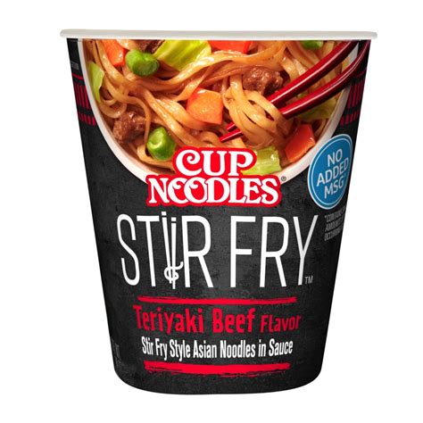 Nissin Cup of Noodles Stir Fry Teriyaki Beef Flavor | Snackoree.com