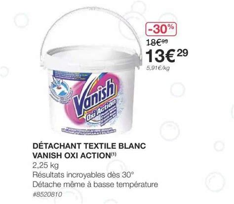 Offre Détachant Textile Blanc Vanish Oxi Action Chez Costco