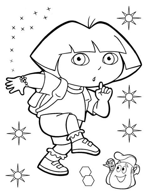 A large version of the printable dora the explorer coloring sheet will open in a new window. Top 20 Printable Dora the Explorer Coloring Pages - Online ...