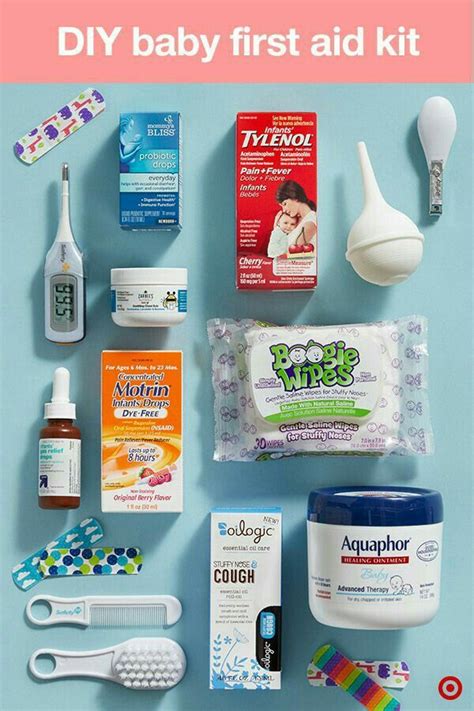 Diy Baby First Aid Kit Baby Medicine New Baby Products Baby Must Haves