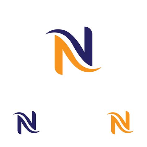 N Letter Logo Template 599870 Vector Art At Vecteezy