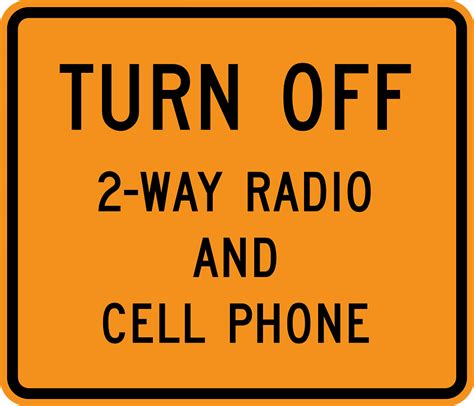 Turn Off 2 Way Radios And Cell Phones Clipart Free Download