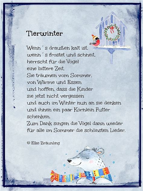 Tierwinter * Elkes Kindergeschichten | Geschichten für kinder