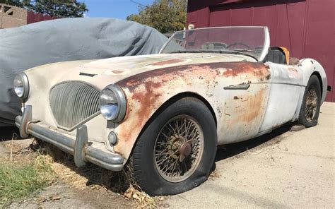 Removable Hardtop Included 1954 Austin Healey 100 4 Bn1 Barn Finds