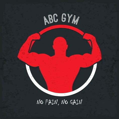gym logo  color bodybuilder design active activity athlete png  vector